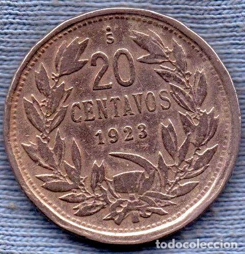 Monedas antiguas de Am&eacute;rica: chile 20 centavos 1923 - Foto 1