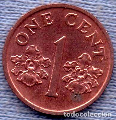 Monedas antiguas de Am&eacute;rica: singapur 1 cent 1990 escudo - Foto 1