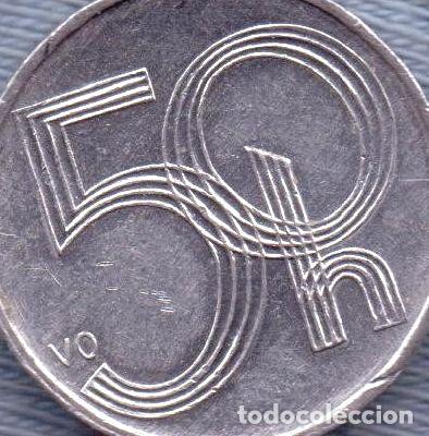 Monedas antiguas de Am&eacute;rica: republica checa 50 haleru 2003 leon - Foto 1