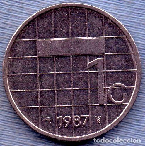Monedas antiguas de Am&eacute;rica: holanda 1 gulden 1987 beatrix - Foto 1