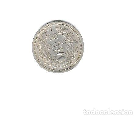 Monedas antiguas de Am&eacute;rica: lt324 20 centavos de chile de 1932 - Foto 1