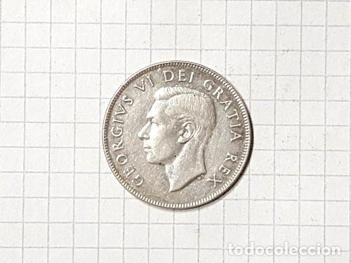 Monedas antiguas de Am&eacute;rica: canada 50 centavos plata 1950 - Foto 1