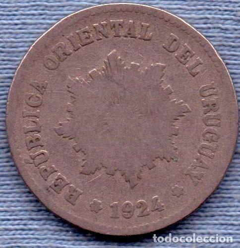 Monedas antiguas de Am&eacute;rica: uruguay 5 centesimos 1924 - Foto 1