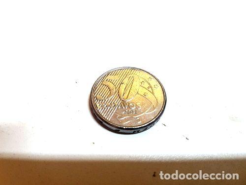 Monedas antiguas de Am&eacute;rica: moneda brasil 50 centavos ano 2003 - Foto 1