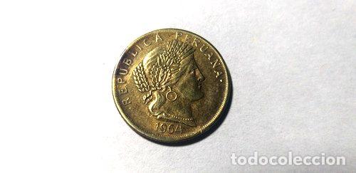 Monedas antiguas de Am&eacute;rica: 10 centavos peru 1964 - Foto 1