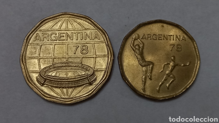 Monete antiche di America: Monedas argentinas mundial 1978 env&iacute;o de M&aacute;laga