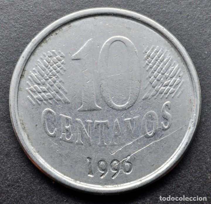 Monedas antiguas de Am&eacute;rica: Brasil, 10 centavos 1996 - Foto 2