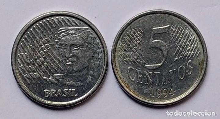 Monedas antiguas de Am&eacute;rica: BRASIL MONEDA DE 5 CENTAVOS 1994 - Foto 1