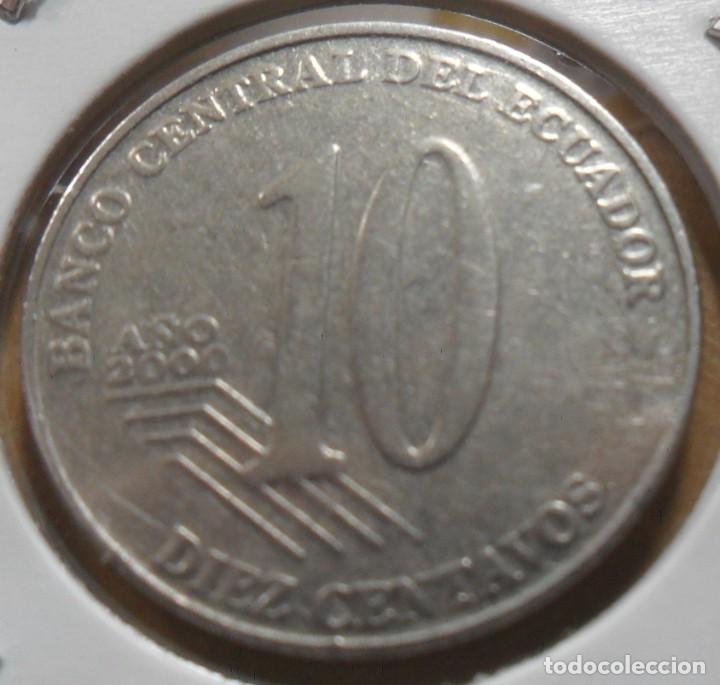 Monedas antiguas de Am&eacute;rica: ECUADOR - 10 CENTAVOS - 2000 - Foto 2