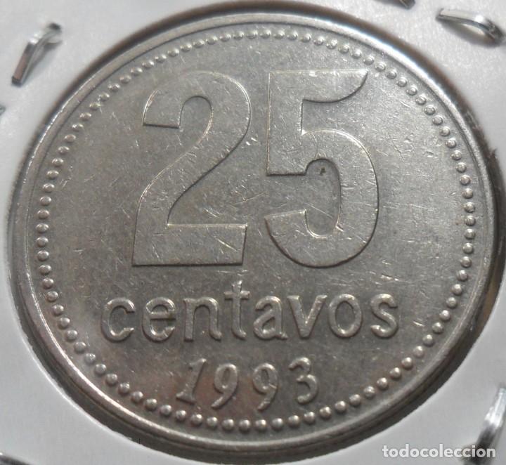 Monedas antiguas de Am&eacute;rica: ARGENTINA - 25 CENTAVOS - 1993 - Foto 2