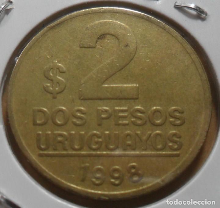 Monedas antiguas de Am&eacute;rica: URUGUAY - 2 PESOS - 1998 - Foto 2