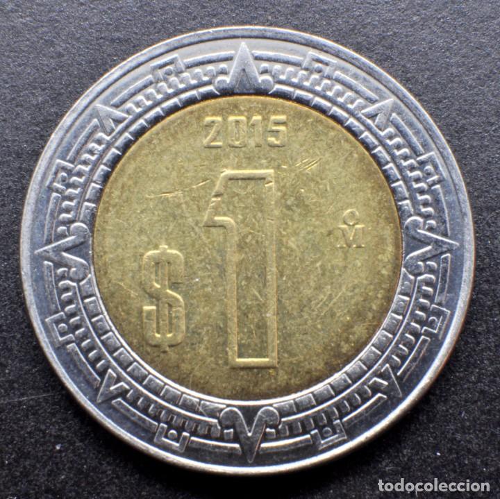Monedas antiguas de Am&eacute;rica: M&eacute;xico, 1 peso 2015 - Foto 1