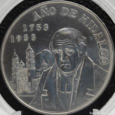 Monedas antiguas de América: MONEDA DE PLATA CINCO PESOS MEXICANOS AÑO DE HIDALGO LEY 720 1753 - 1953. Lote 363867865
