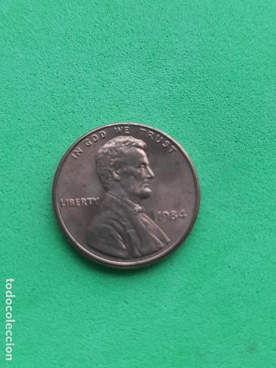 Monedas antiguas de Am&eacute;rica: USA. 1 C&eacute;ntimo. A&ntilde;o 1984 - Foto 2