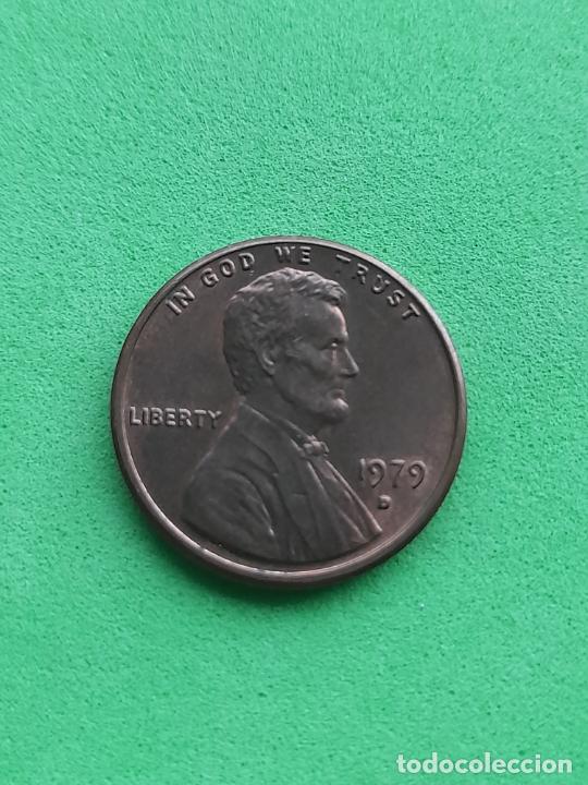 Monedas antiguas de Am&eacute;rica: USA. 1 C&eacute;ntimo. A&ntilde;o 1979 D - Foto 1