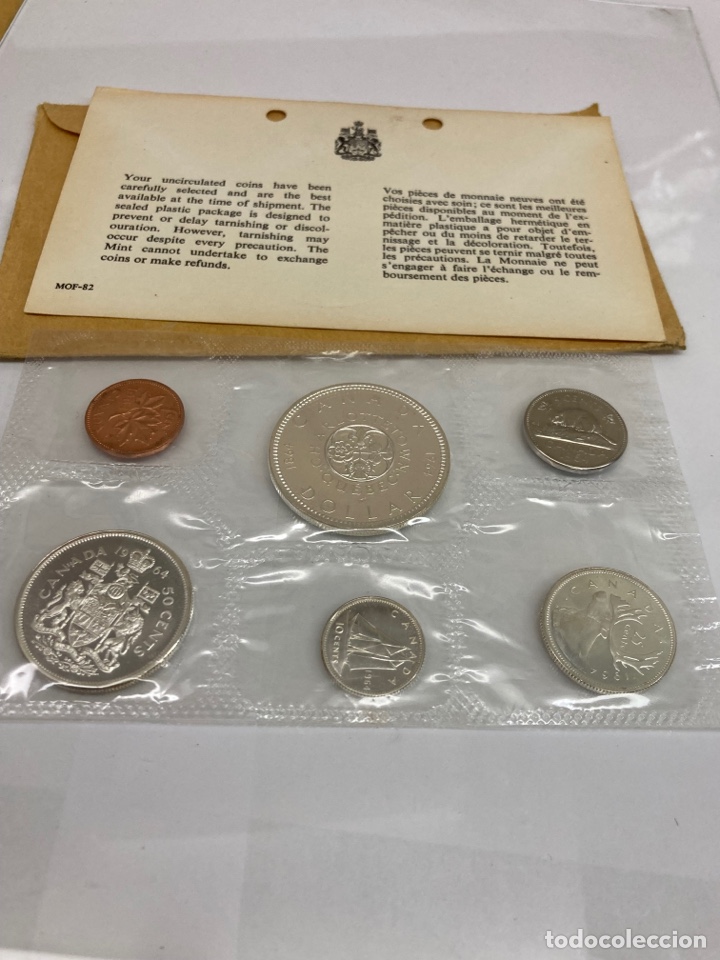 Monedas antiguas de Am&eacute;rica: Colecci&oacute;n de monedas Canada 1964 - Foto 1