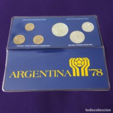 Monnaies anciennes d'Amérique: JUEGO COMPLETO DE 6 MONEDAS DEL MUNDIAL DE ARGENTINA 78. 1978. SIN CIRCULAR. PLATA 900. SILVER.. Lote 300341048