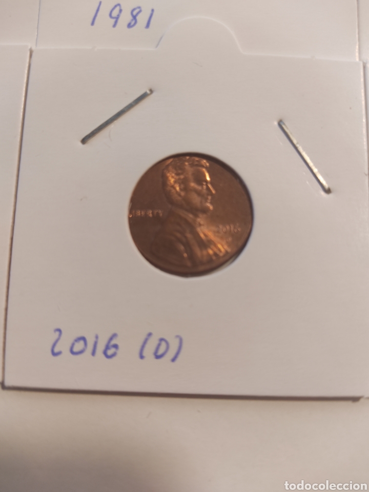 Monedas antiguas de Am&eacute;rica: USA coin one cent 2016 (D) - Foto 1