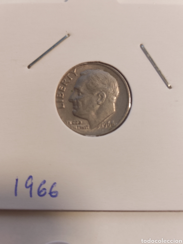 Monedas antiguas de Am&eacute;rica: USA one dime 1966 - Foto 1