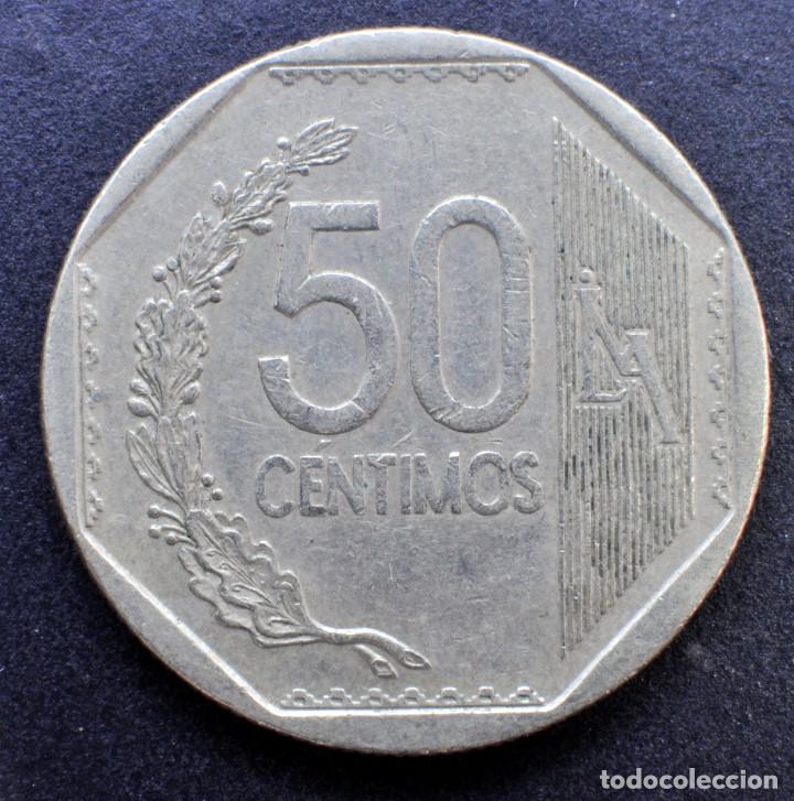 Monedas antiguas de Am&eacute;rica: Per&uacute;, 50 c&eacute;ntimos 2012 - Foto 2
