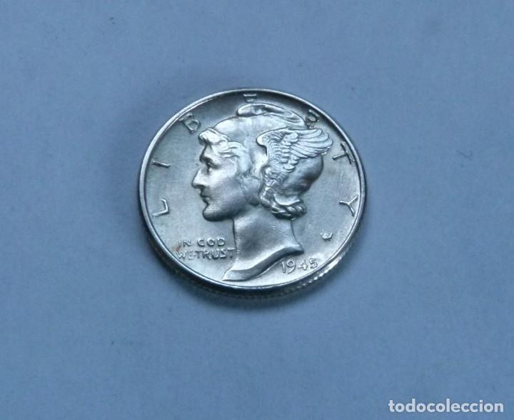moneda de plata de un dime de estados unidos añ - Comprar Monedas