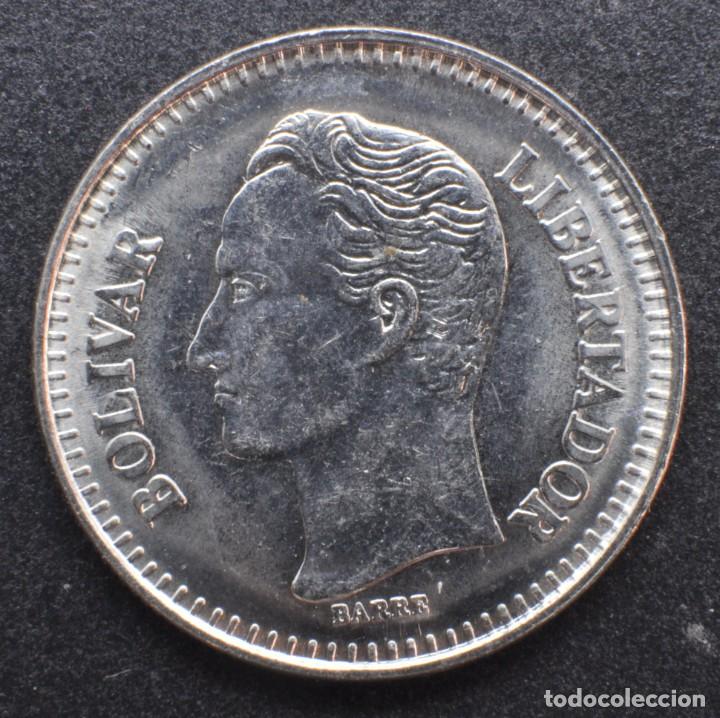 Monedas antiguas de Am&eacute;rica: Venezuela, 25 c&eacute;ntimos 1990 - Foto 2