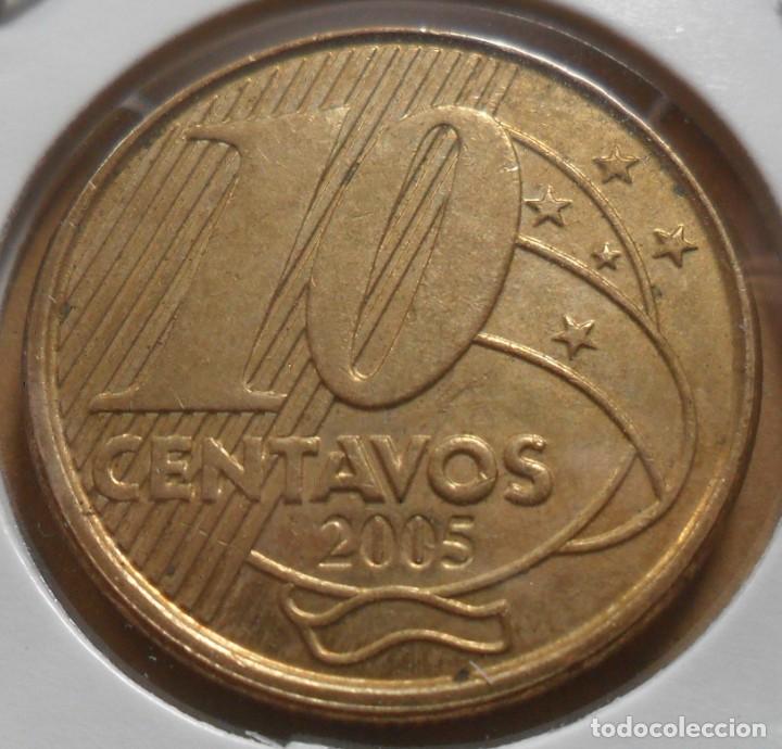 Monedas antiguas de Am&eacute;rica: BRASIL - 10 CENTAVOS - 2005 - Foto 2