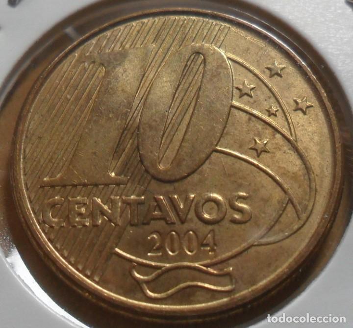 Monedas antiguas de Am&eacute;rica: BRASIL - 10 CENTAVOS - 2004 - Foto 2