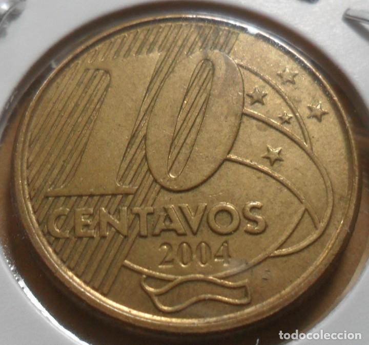 Monedas antiguas de Am&eacute;rica: BRASIL - 10 CENTAVOS - 2004 - Foto 2