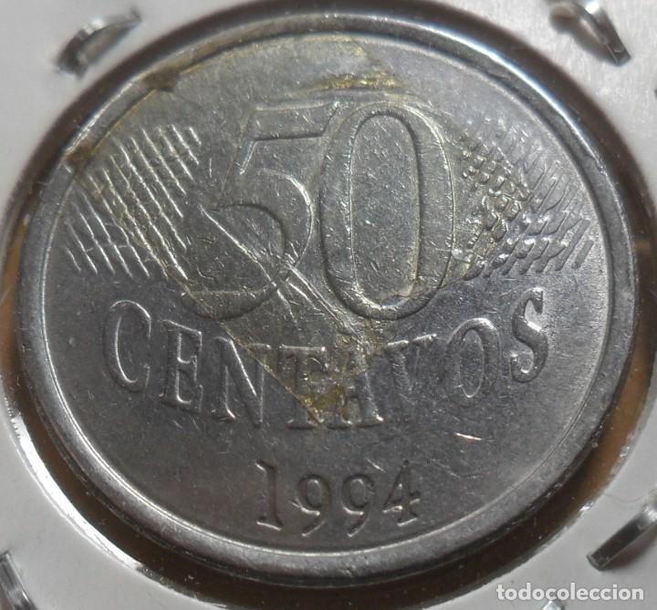 Monedas antiguas de Am&eacute;rica: BRASIL - 50 CENTAVOS - 1994 - Foto 2