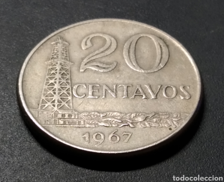 Monedas antiguas de Am&eacute;rica: MONEDA - BRASIL 20 CENTAVOS 1967 - Foto 3