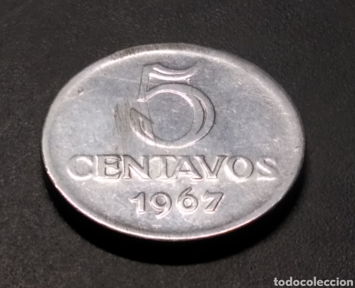 Monedas antiguas de Am&eacute;rica: MONEDA - BRASIL 5 CENTAVOS 1967 - Foto 3