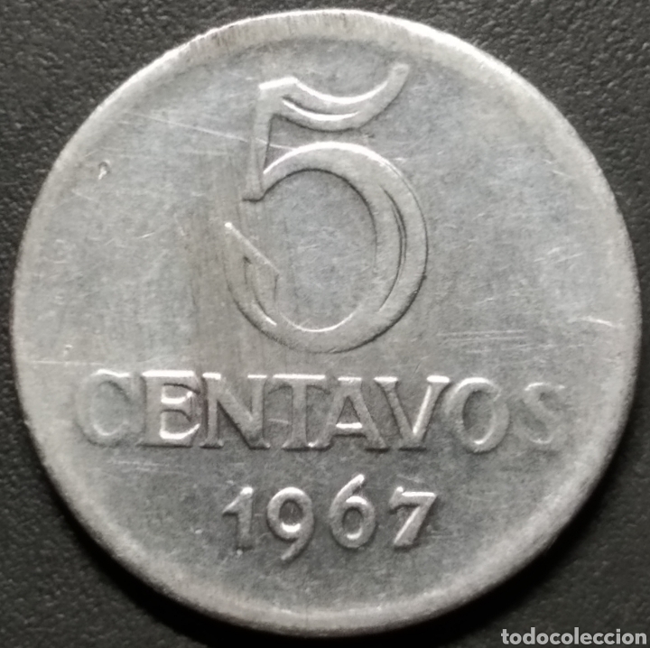Monedas antiguas de Am&eacute;rica: MONEDA - BRASIL 5 CENTAVOS 1967 - Foto 1