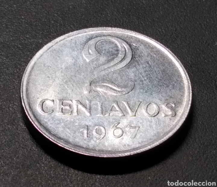 Monedas antiguas de Am&eacute;rica: MONEDA - BRASIL 2 CENTAVOS 1967 - Foto 3