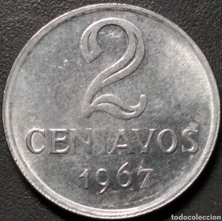 Monedas antiguas de Am&eacute;rica: MONEDA - BRASIL 2 CENTAVOS 1967 - Foto 1