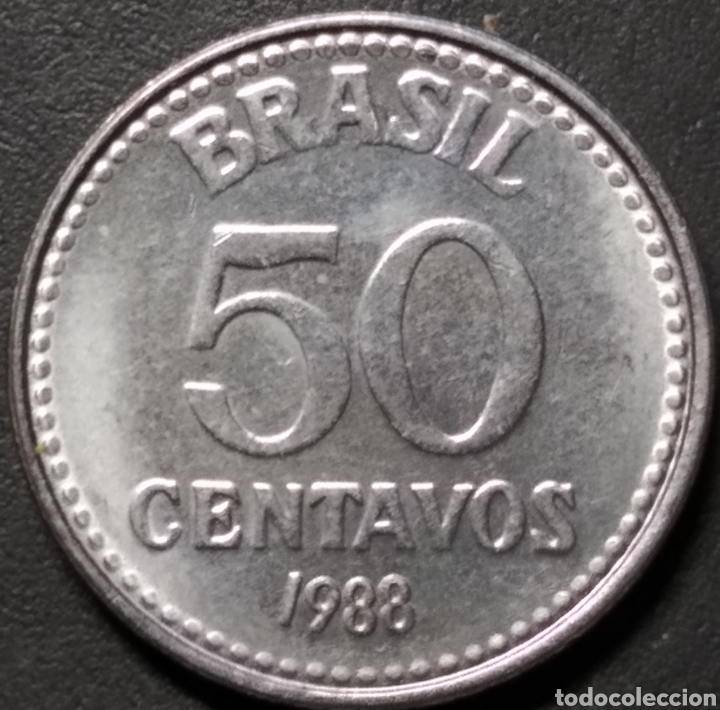 Monedas antiguas de Am&eacute;rica: MONEDA - BRASIL 50 CENTAVOS 1988 - Foto 1