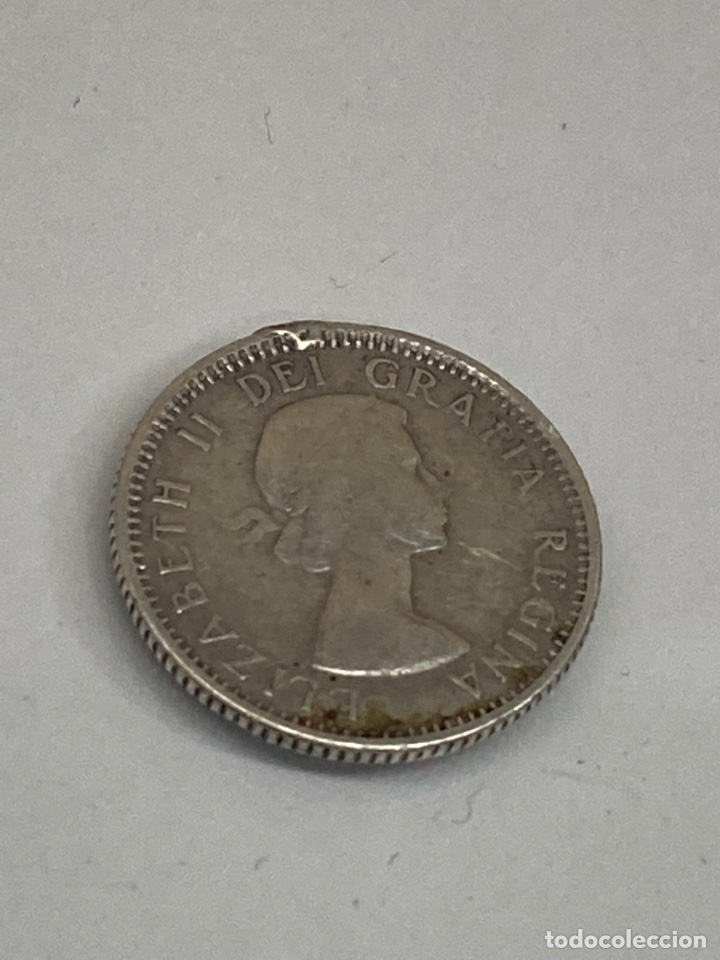 Monedas antiguas de Am&eacute;rica: Moneda de plata 10 c&eacute;ntimos Canada - Foto 1