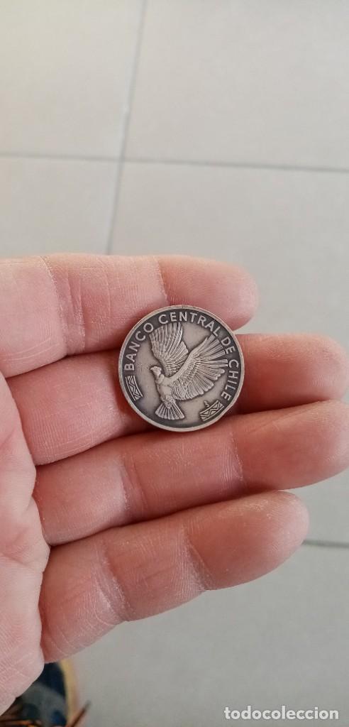 Monedas antiguas de Am&eacute;rica: Moneda de plata casa moneda de Chile - Foto 5