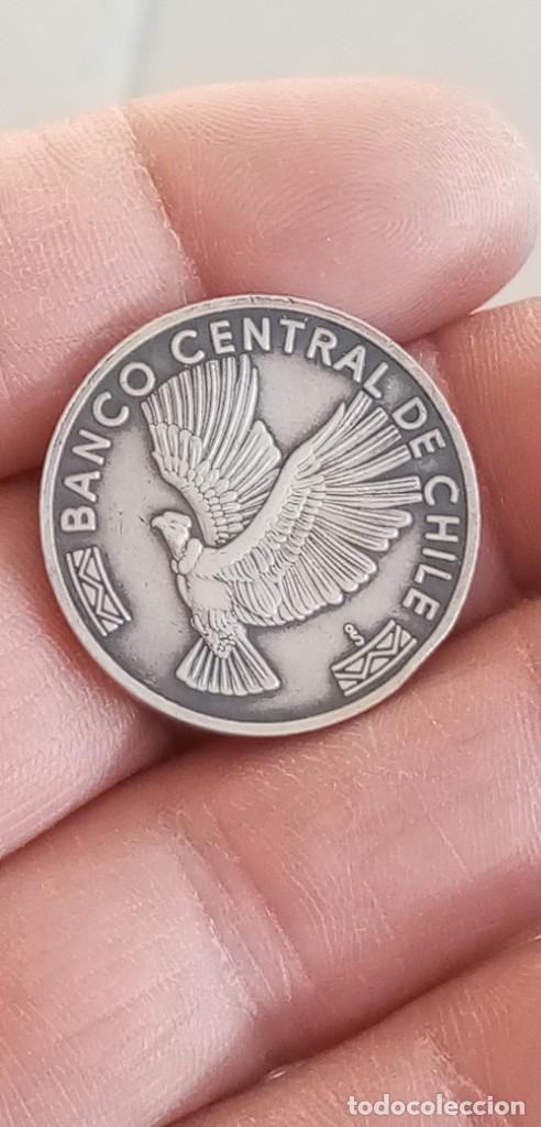 Monedas antiguas de Am&eacute;rica: Moneda de plata casa moneda de Chile - Foto 7