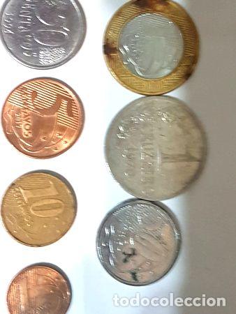 Monedas antiguas de Am&eacute;rica: lote de 7 monedas de brasil - Foto 1