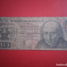 Monedas antiguas de América: BILLETE MEXICO 10 PESO AÑO 1975.. Lote 304848518