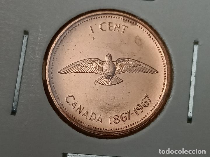 Monedas antiguas de Am&eacute;rica: Canad&aacute; 1967, 1 c&eacute;ntimo , centavo , 22384 3 - Foto 1