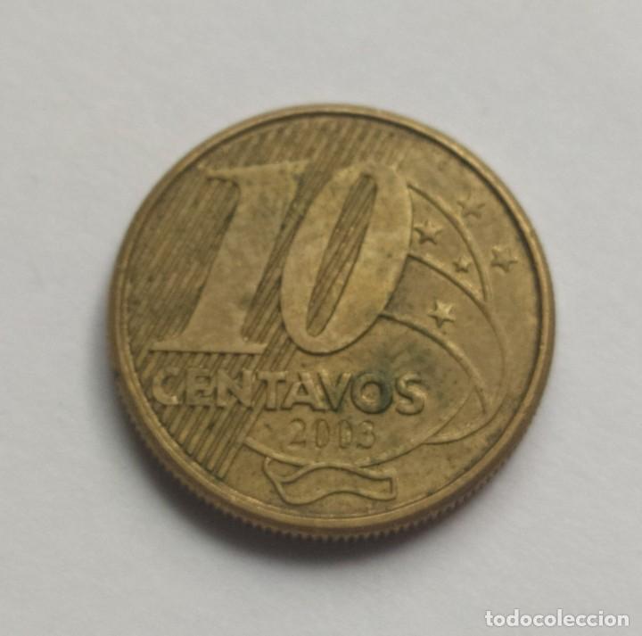Monedas antiguas de Am&eacute;rica: ## Brasil 2003 10 centavos ## - Foto 1