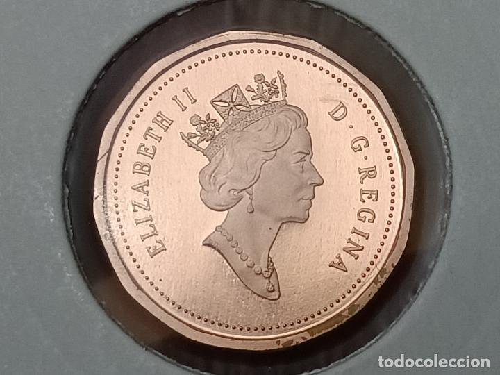 Monedas antiguas de Am&eacute;rica: Canada 1 c&eacute;ntimo 1995, centavo, prueba, proof, 22452 - Foto 2