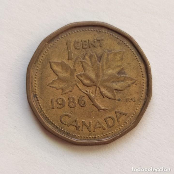 Monedas antiguas de Am&eacute;rica: ## Canada 1 Centavo 1986 ## - Foto 1
