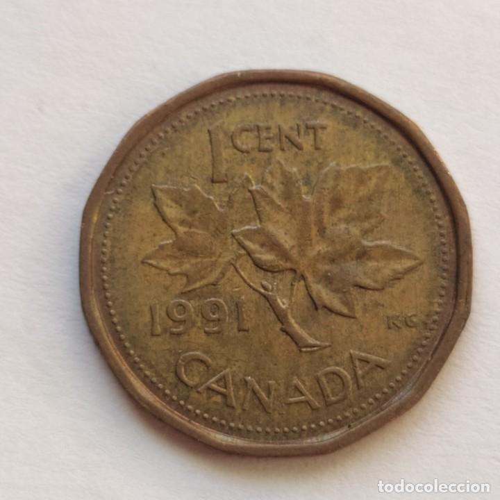 Monedas antiguas de Am&eacute;rica: ## Canada 1 Centavo 1991 ## - Foto 1
