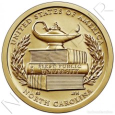 Monedas antiguas de América: USA: 1 DOLAR 2021 D - PRIMERA BIBLIOTECA PÚBLICA (NORTH CAROLINA) - 1 $ EEUU. Lote 388774389