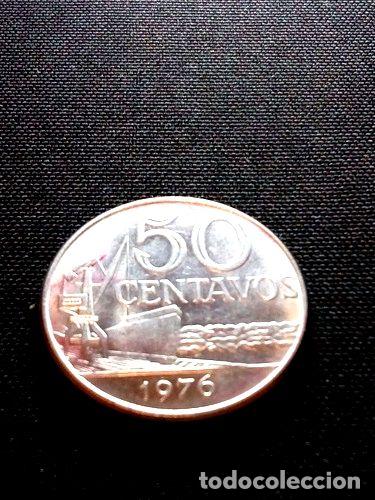 Monedas antiguas de Am&eacute;rica: moneda 50 centavos brasil 1976 - Foto 1