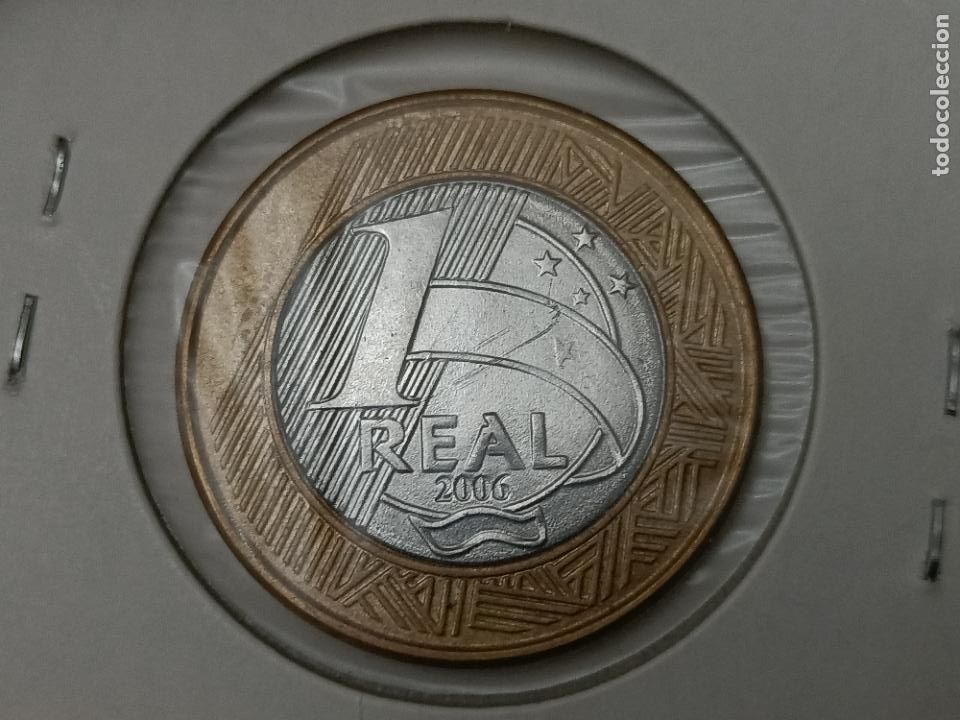 Monedas antiguas de Am&eacute;rica: Brasil 1 real 2006 , 26267 - Foto 2