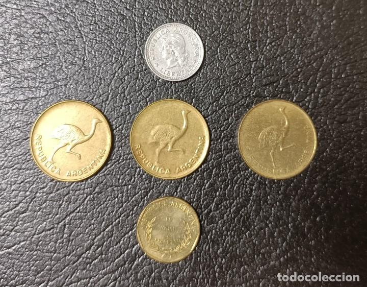 Monedas antiguas de Am&eacute;rica: Lote 5 monedas 1 centavo - Argentina - Foto 2